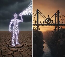 diferença entre fala e ação