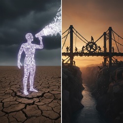 diferença entre fala e ação